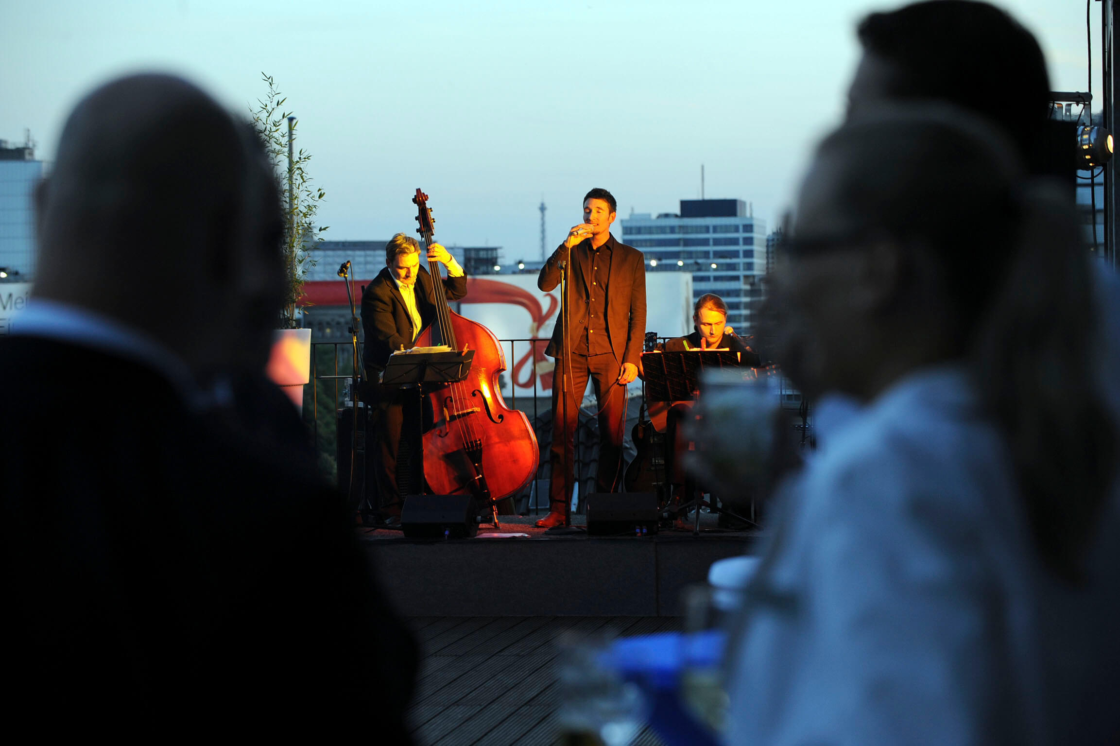 Jazzband Sommerfest Dachterrasse buchen