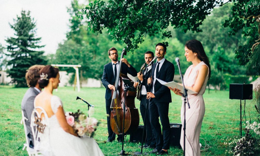 jazzband zur Trauung einer Hochzeit