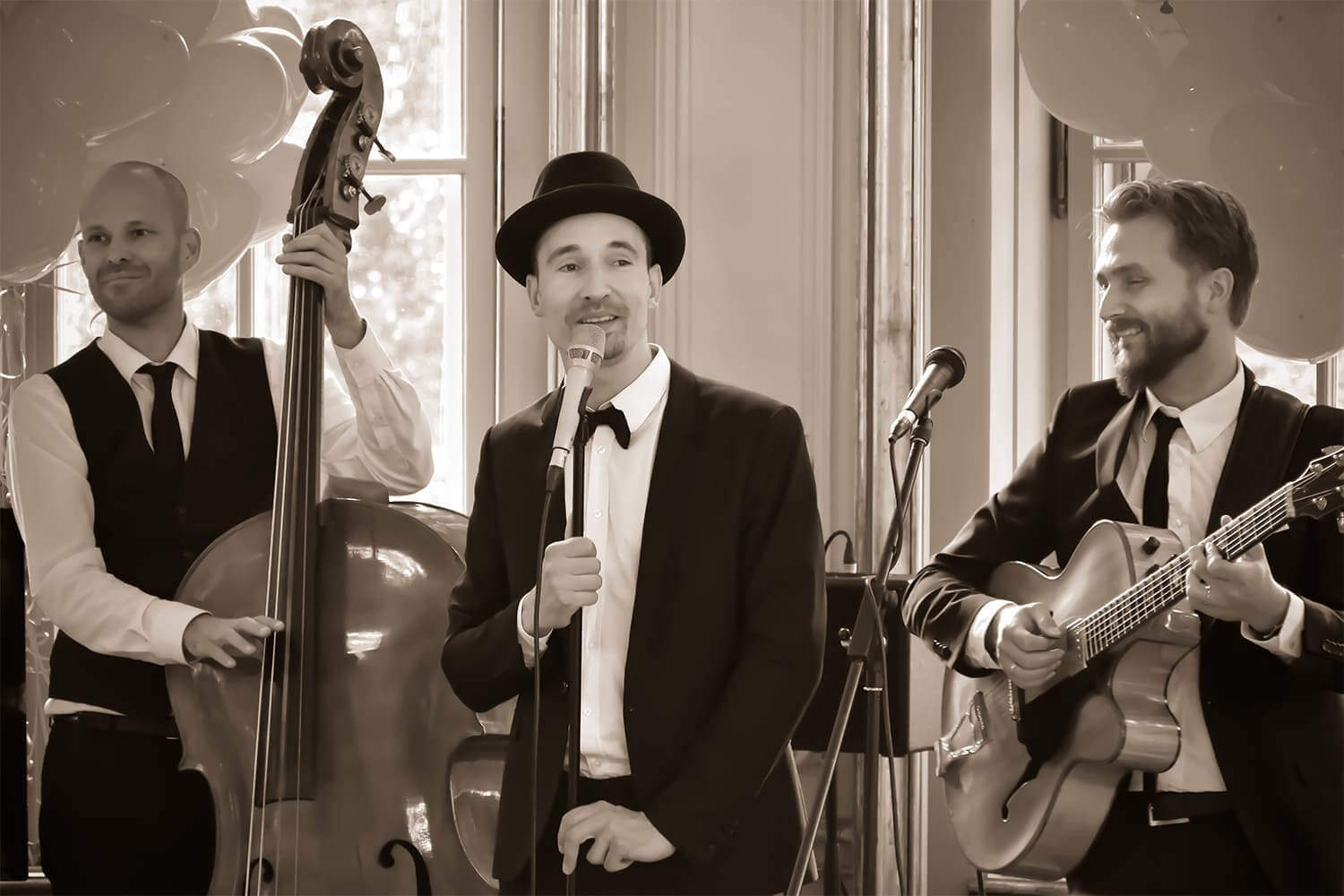 Jazz Trio bei Hochzeitsfeier